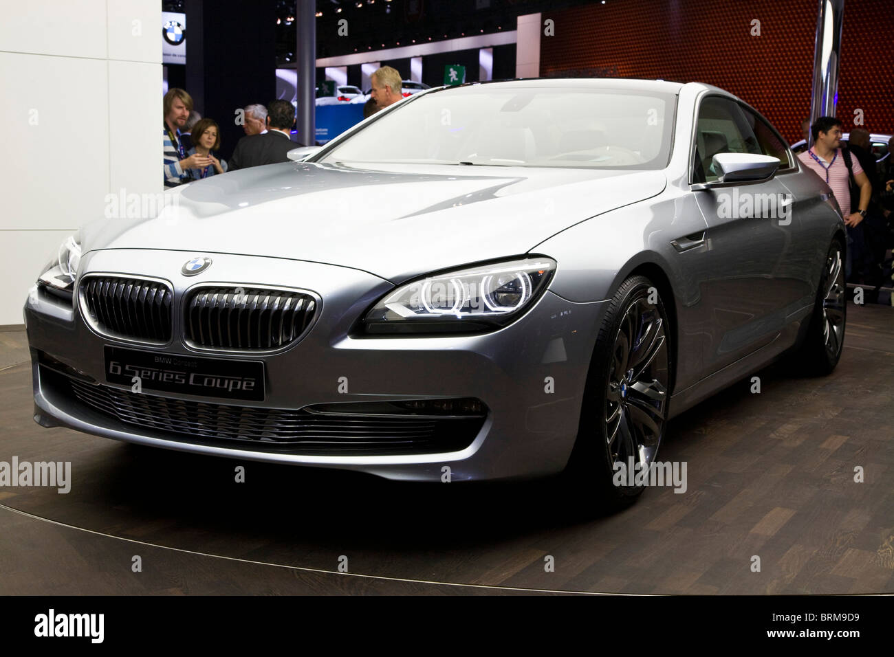 Paris motor show 2010 and the BMW 6 series coupe Stock Photo