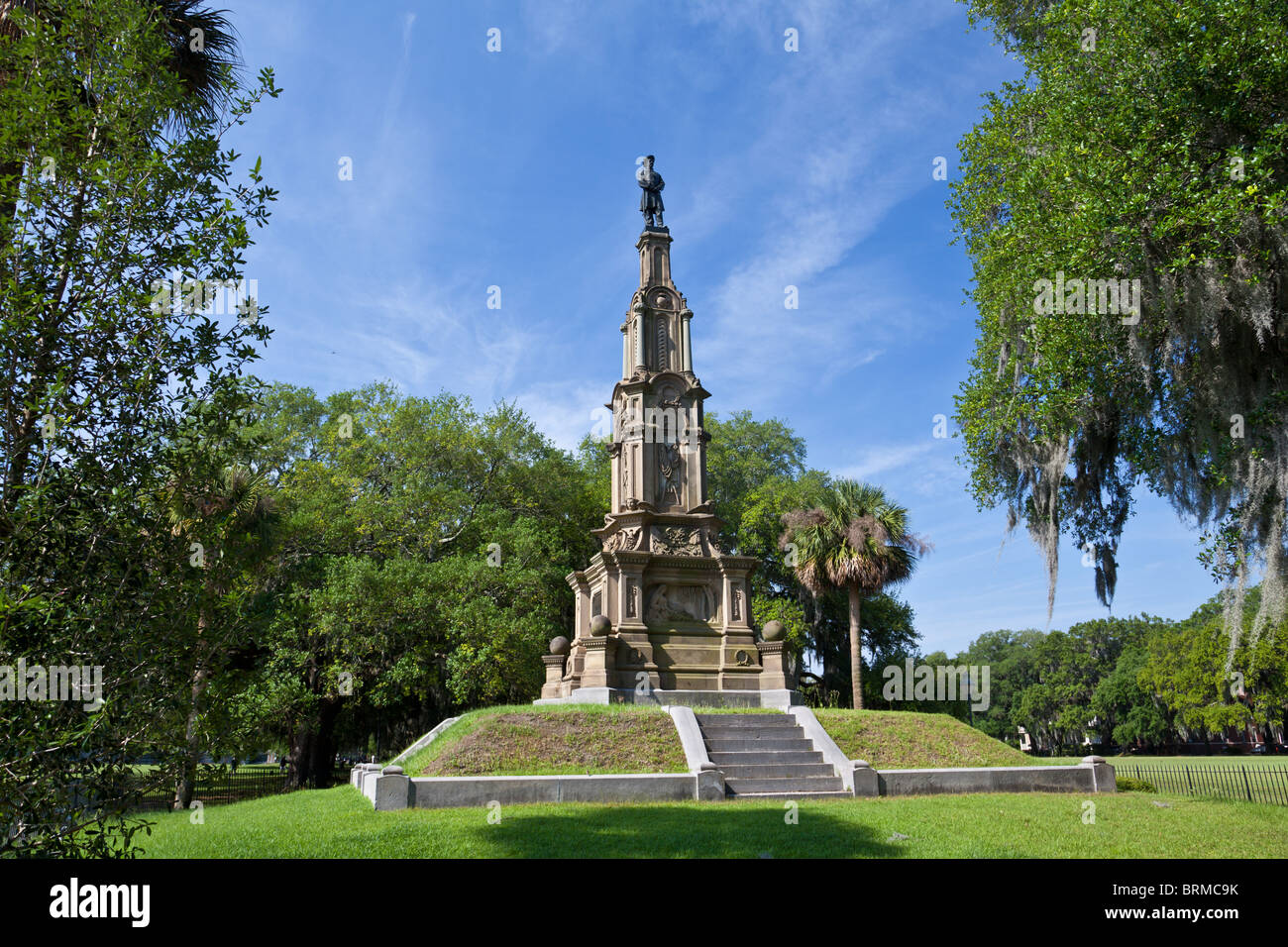 The Confederate Monument, Forsyth Park Savannah GA Stock Photo Alamy