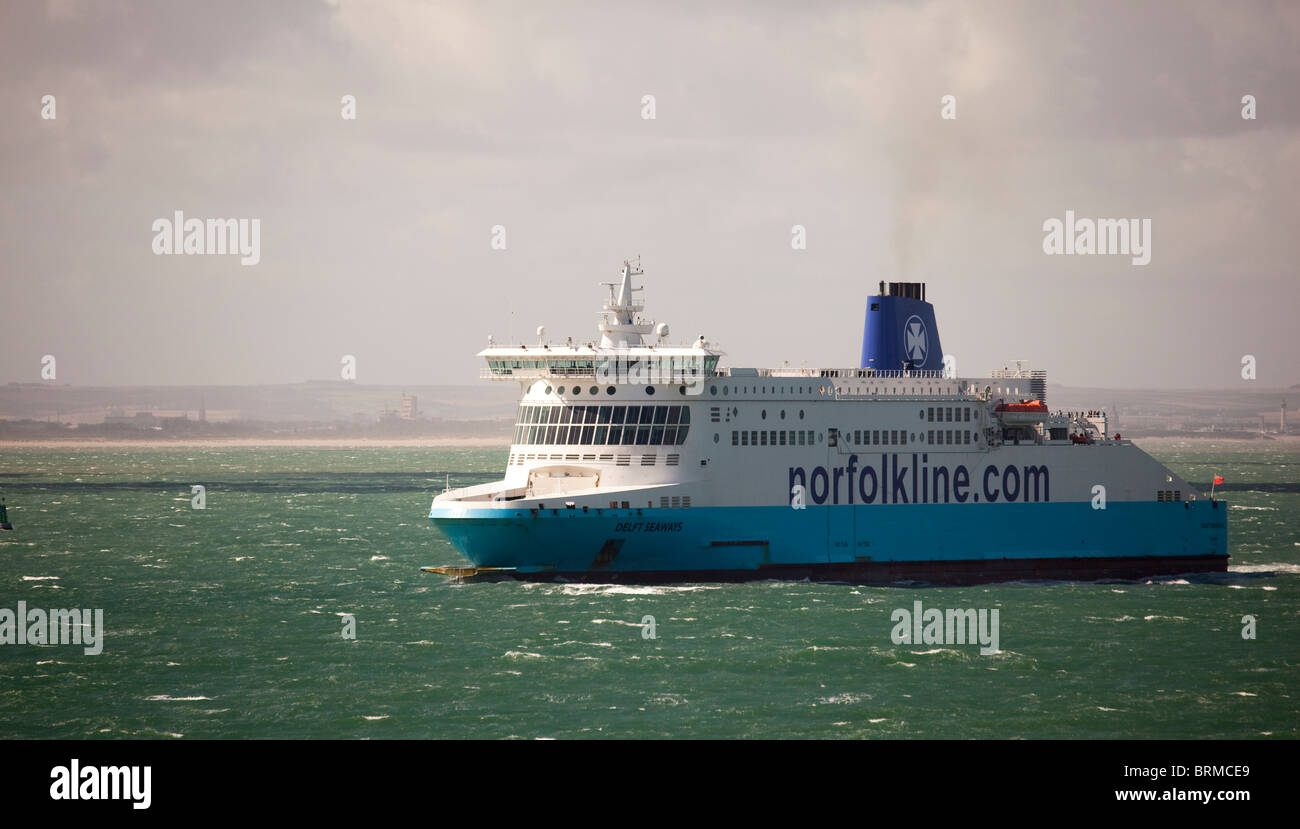 Norfolkline ferry on Dover Dunkirk channel crossing Stock Photo Alamy