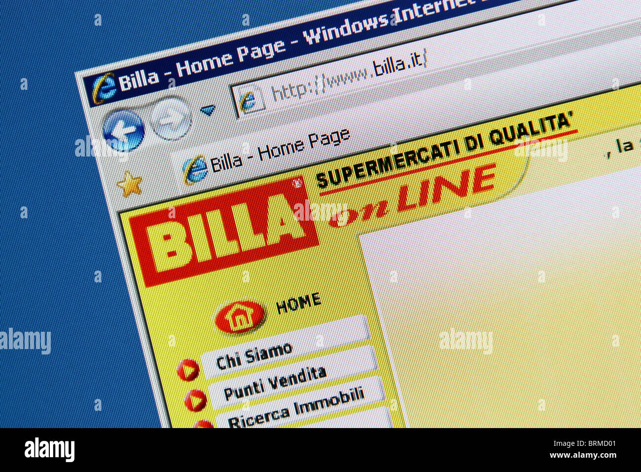 Billa Italian supermarket Stock Photo - Alamy
