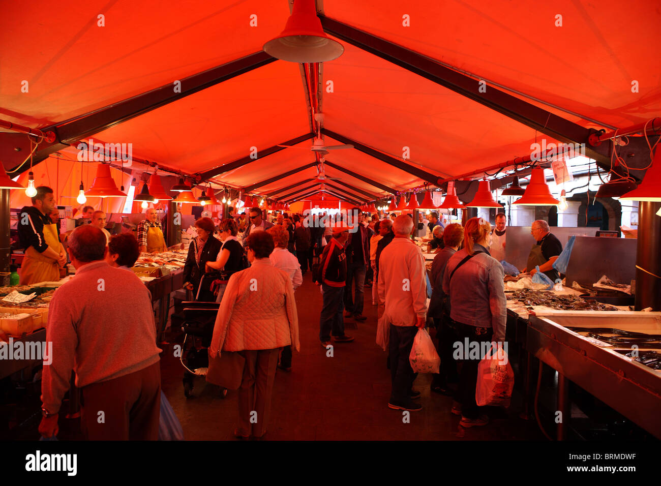 Chioggia, fish market , lagoon, Venice, Italy Stock Photo - Alamy