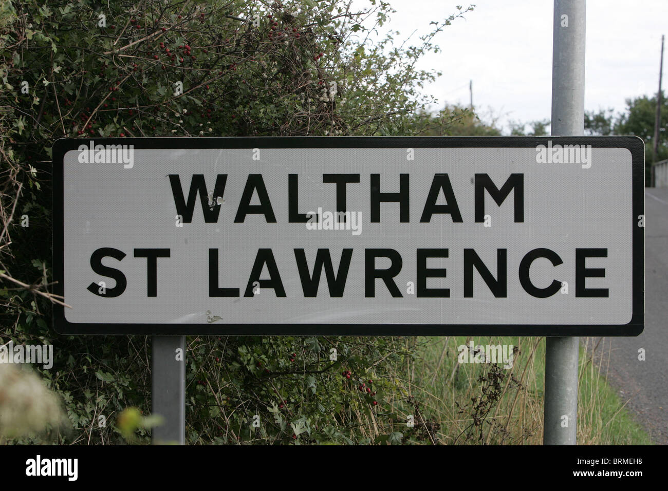 THE PICTURE POSTCARD VILLAGE OF WALTHAM ST LAWRENCE IN BERKSHIRE Stock Photo