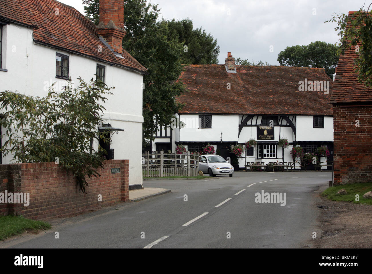 THE PICTURE POSTCARD VILLAGE OF WALTHAM ST LAWRENCE IN BERKSHIRE Stock Photo