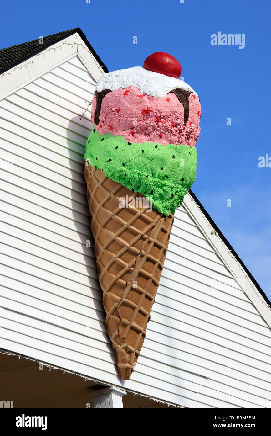 Ice cream cone logo hires stock photography and images Alamy