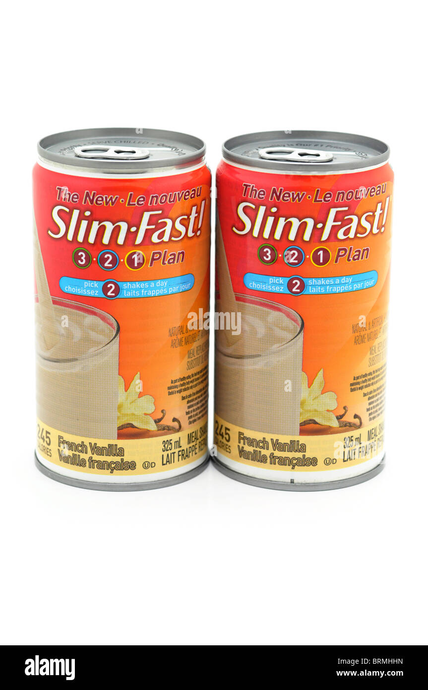 Slimming Drinks, Weight loss plan, meal replacement Stock Photo