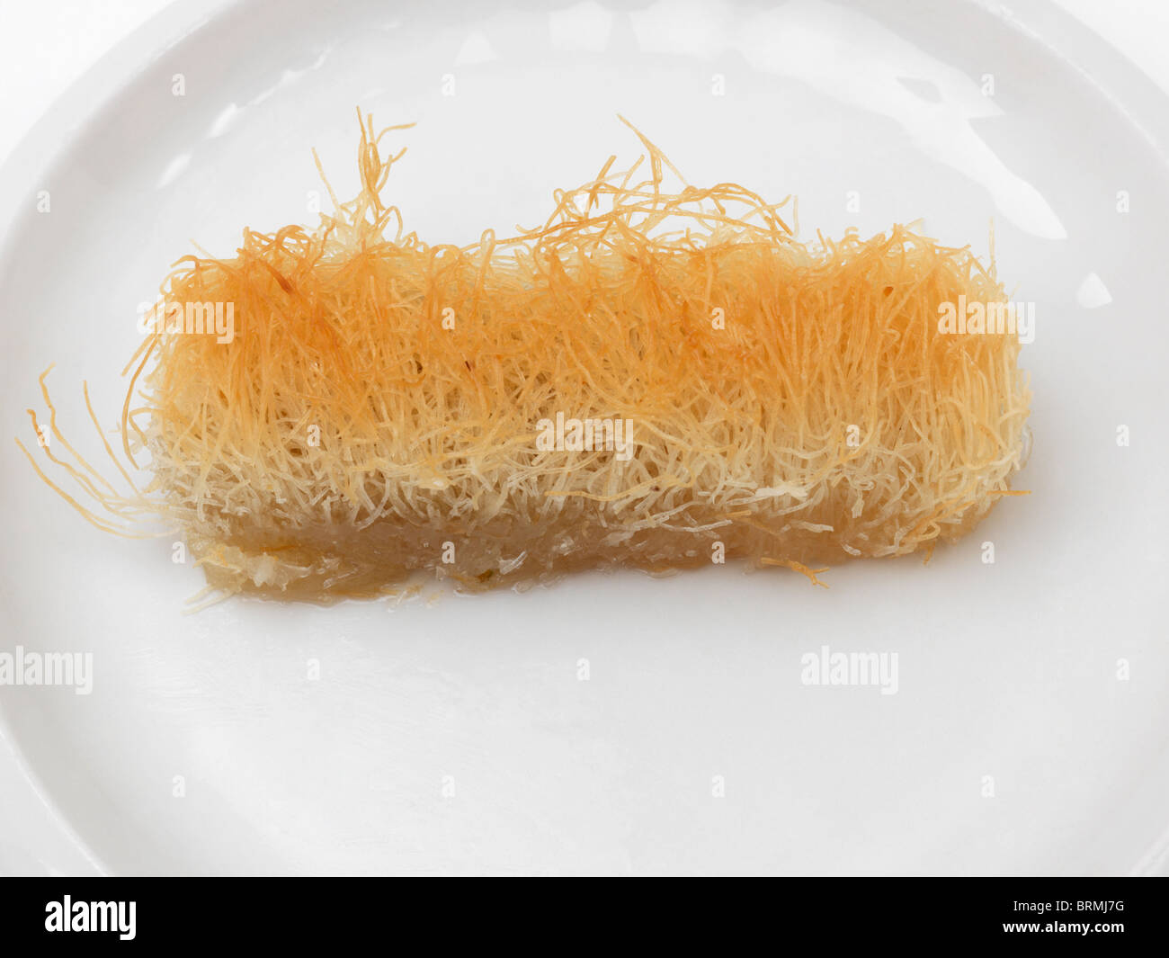 Greek Sweet Kataifi Honey And Nuts Stock Photo