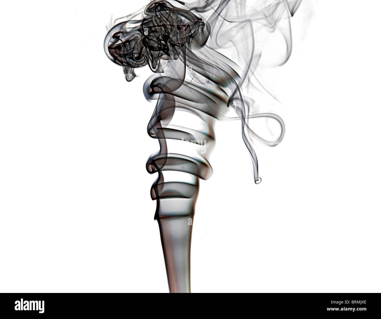 Smokey Ripples funnel of black smoky ripples Stock Photo - Alamy