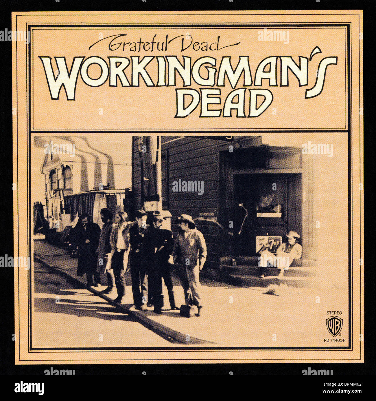 Album cover WORKINGMAN'S DEAD album by the Grateful Dead released 1970 by Warner Bros. Records Stock Photo