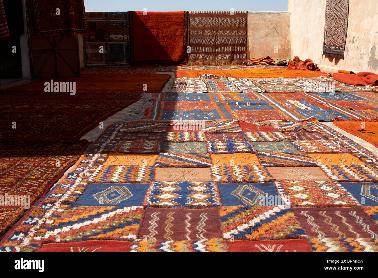 Marrakesh carpet shop hires stock photography and images Alamy