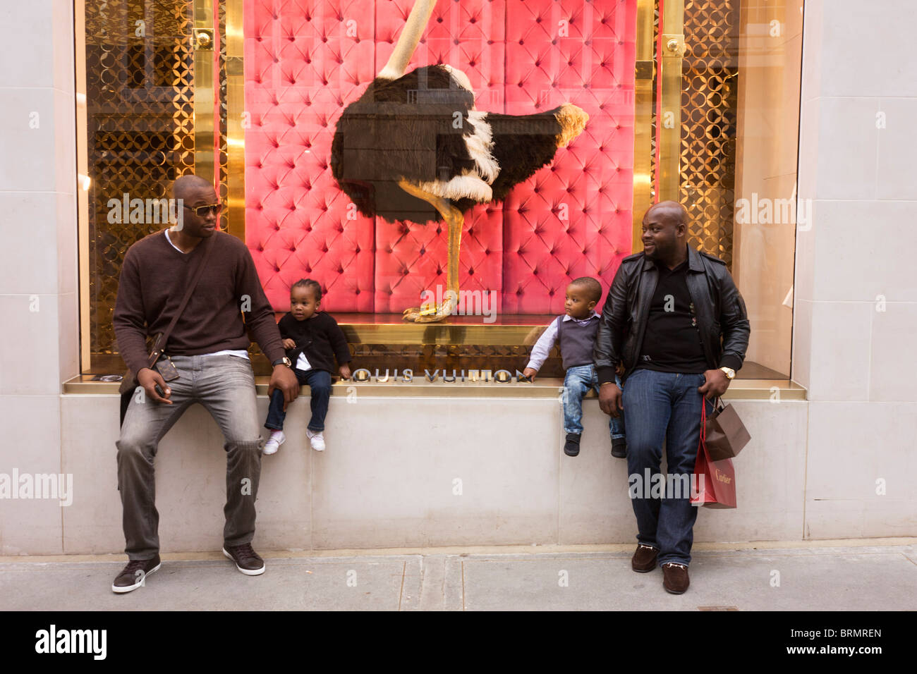 Clear Clings on Louis Vuitton Store Windows