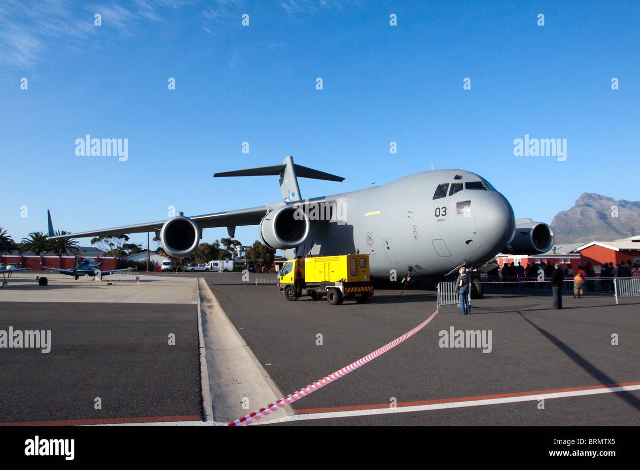 U.S. Air Force Boeing C-17 Globemaster III at the air show Stock Photo