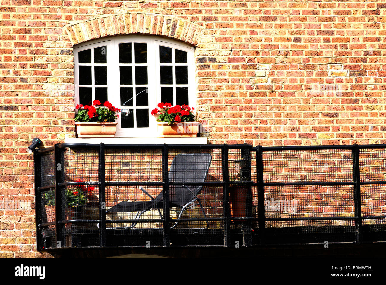 Window boxes and balcony Stock Photo Alamy