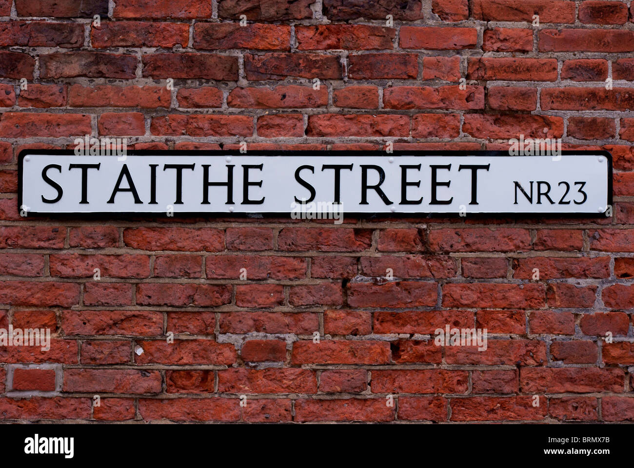 Staithe Street Sign Stock Photo - Alamy