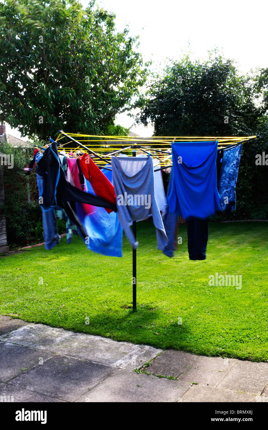 A good drying dry for the washing. Stock Photo