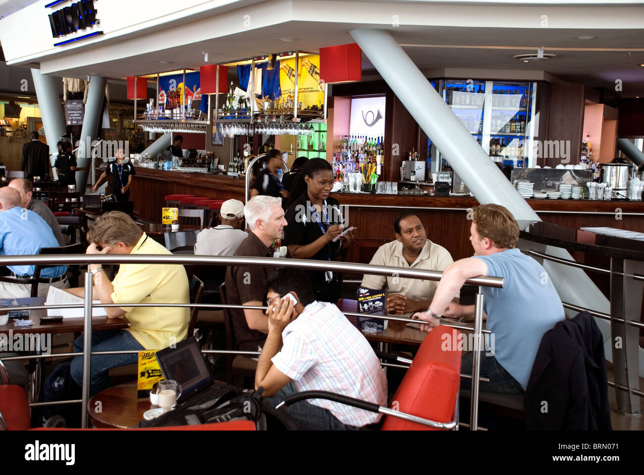 south africa, johannesburg, airport coffee shop Stock Photo Alamy