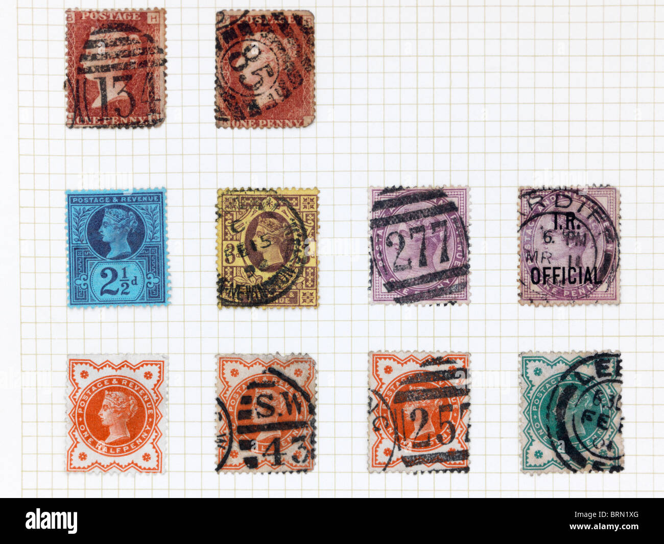 English stamps postage collection hires stock photography and images