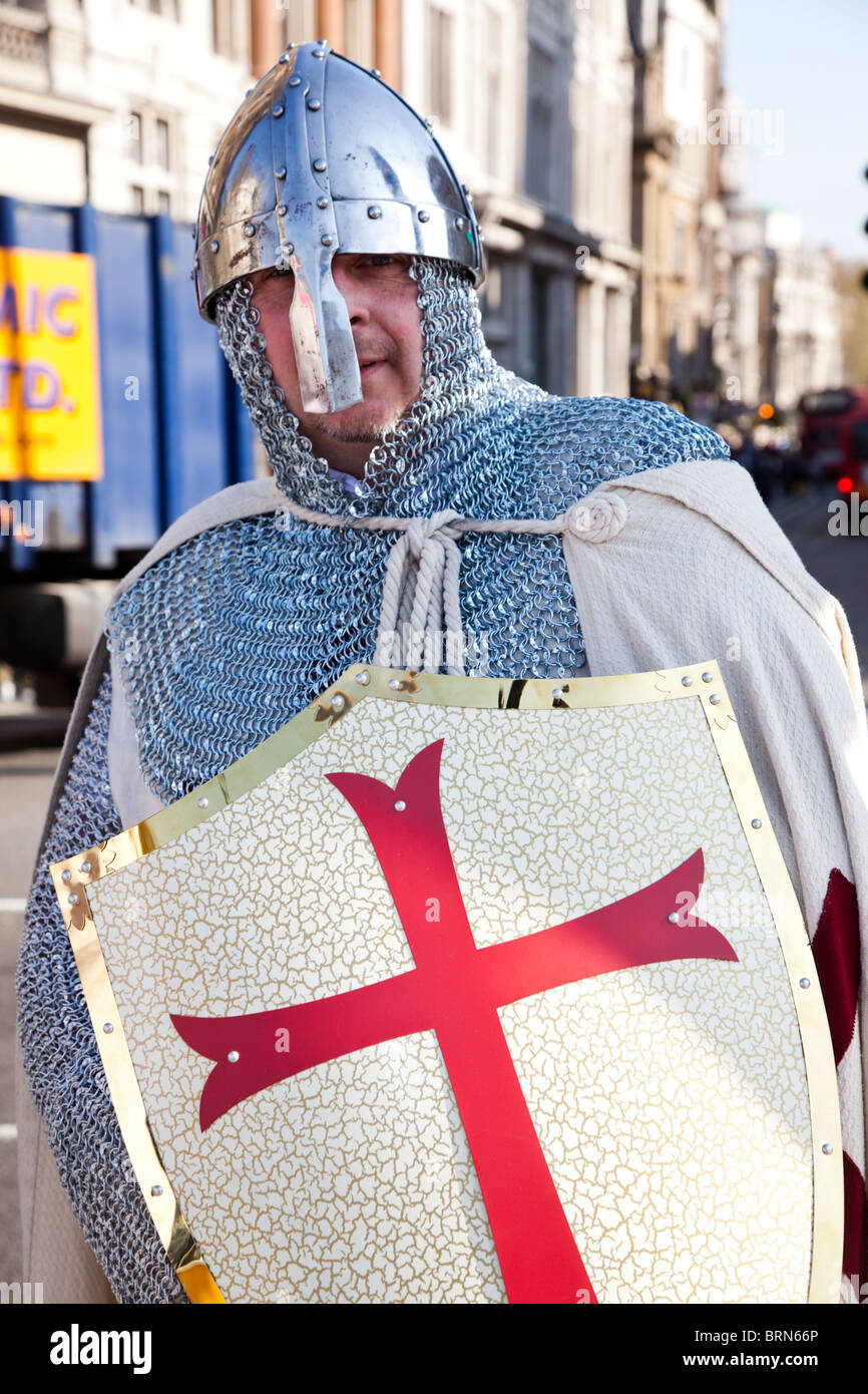 Saint George Trafalgar Square London UK Europe Stock Photo