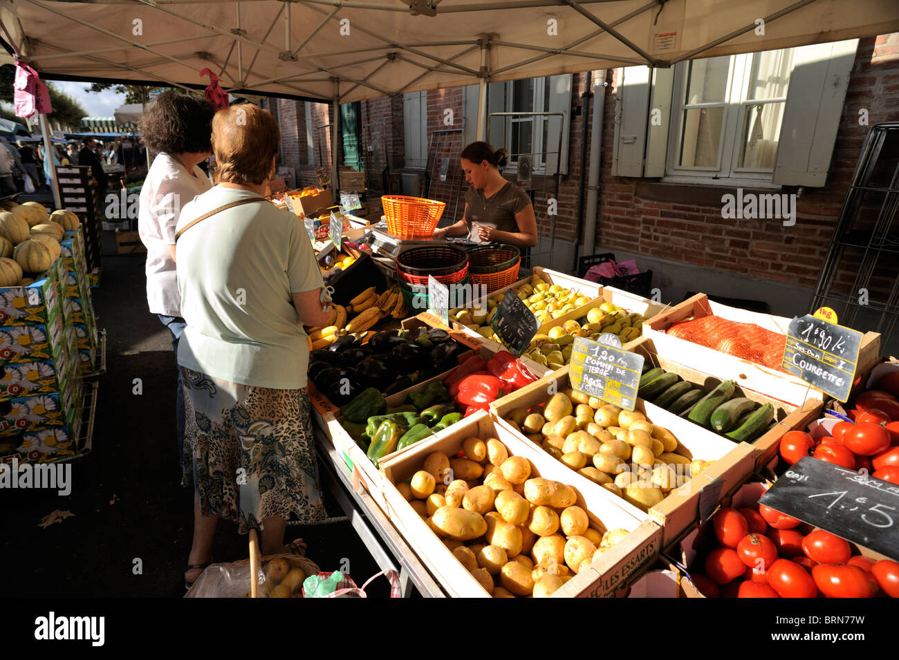 France, Albi, outdoor market Stock Photo