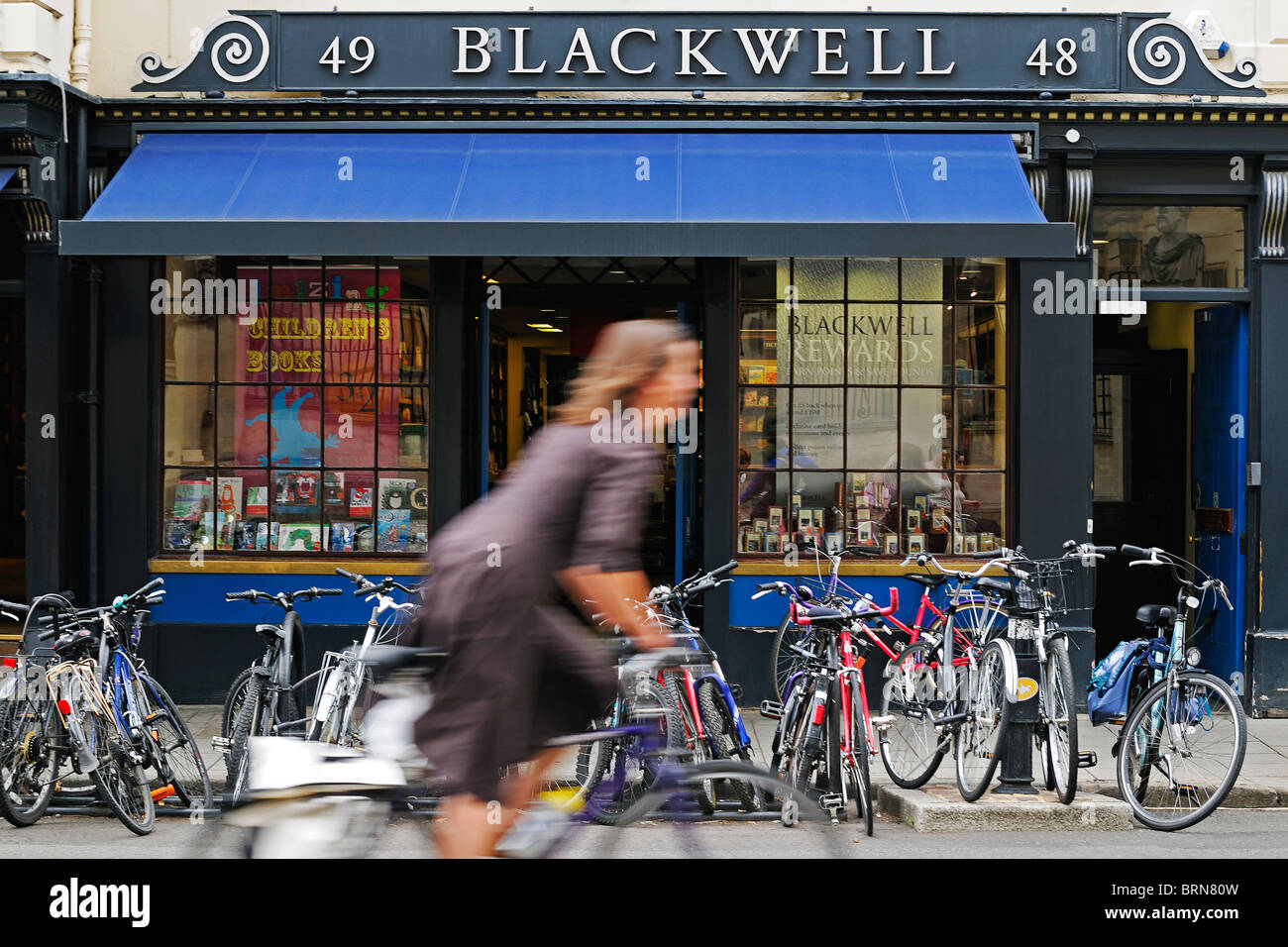Blackwell Bookshop, Broad Street, Oxford, UK. Stock Photo