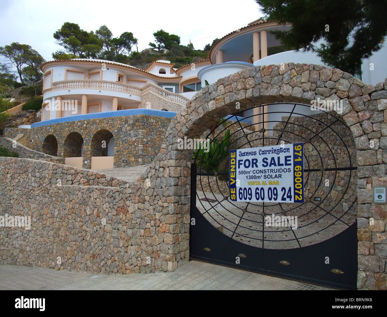 ESP, Mallorca, Spain, big villa an sale Stock Photo