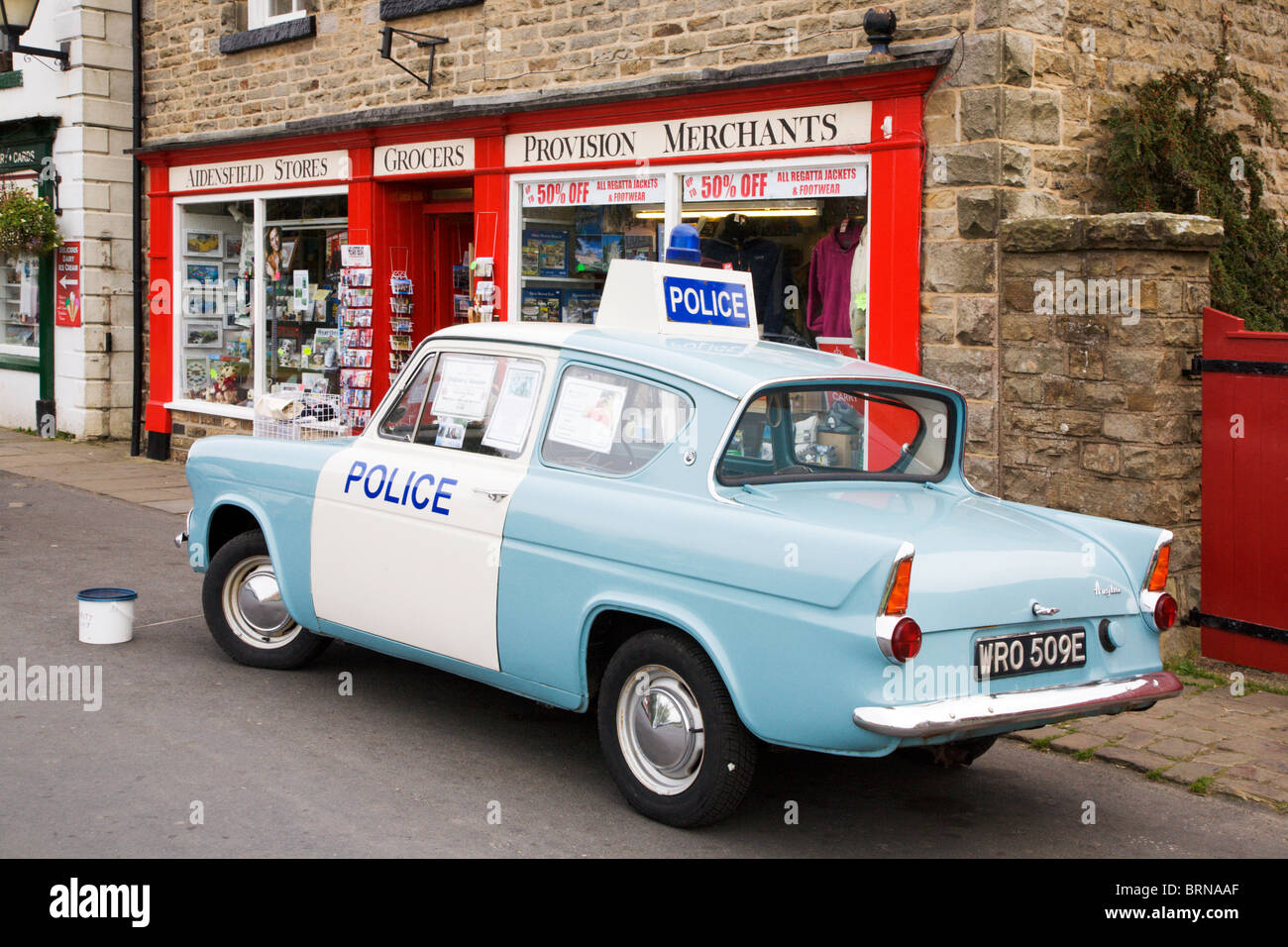 Ford Anglia Police Car in Goathland North Yorkshire