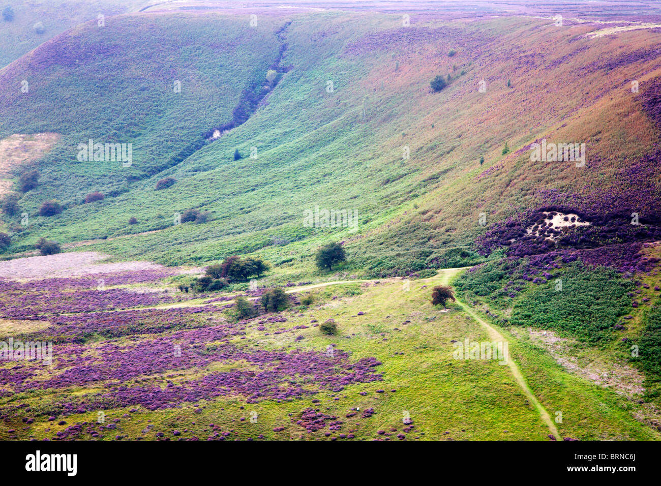 Hazy Day in the Hole Of Horcum North Yorkshire England Stock Photo