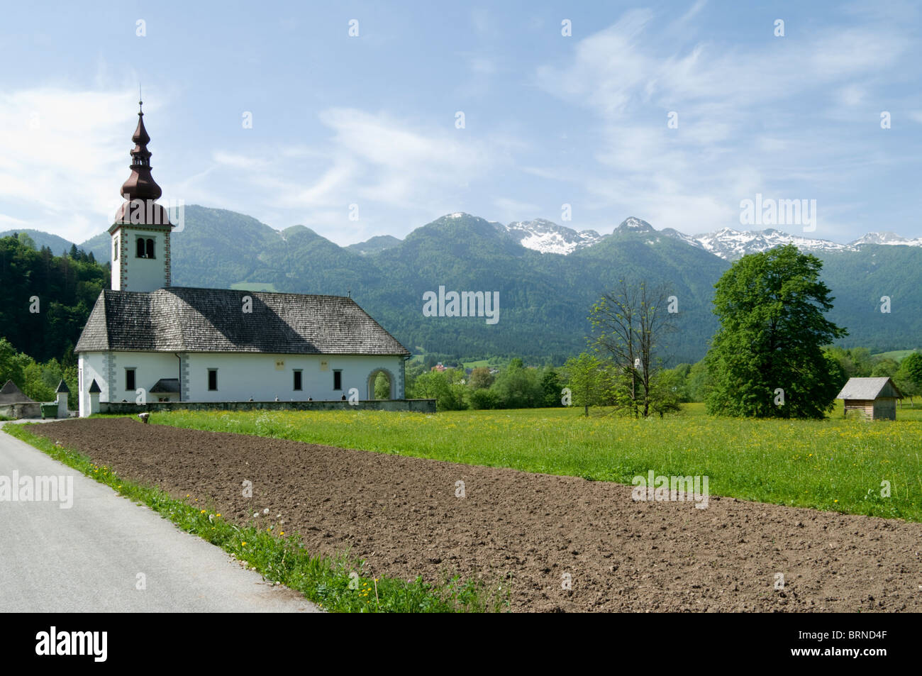 Alpine Church;Place of Worship;Religion; Stock Photo