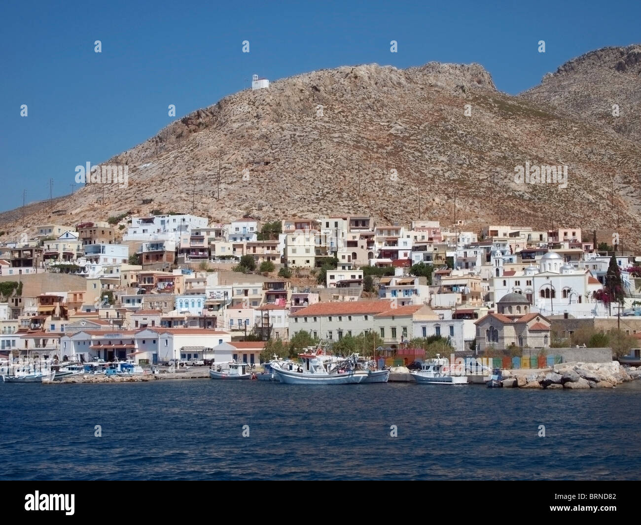 Pothia - Kalymnos Island - Dodecanese - Greece Stock Photo - Alamy