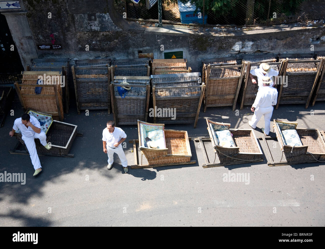 Monte Toboggan run Funchal Madeira Stock Photo Alamy
