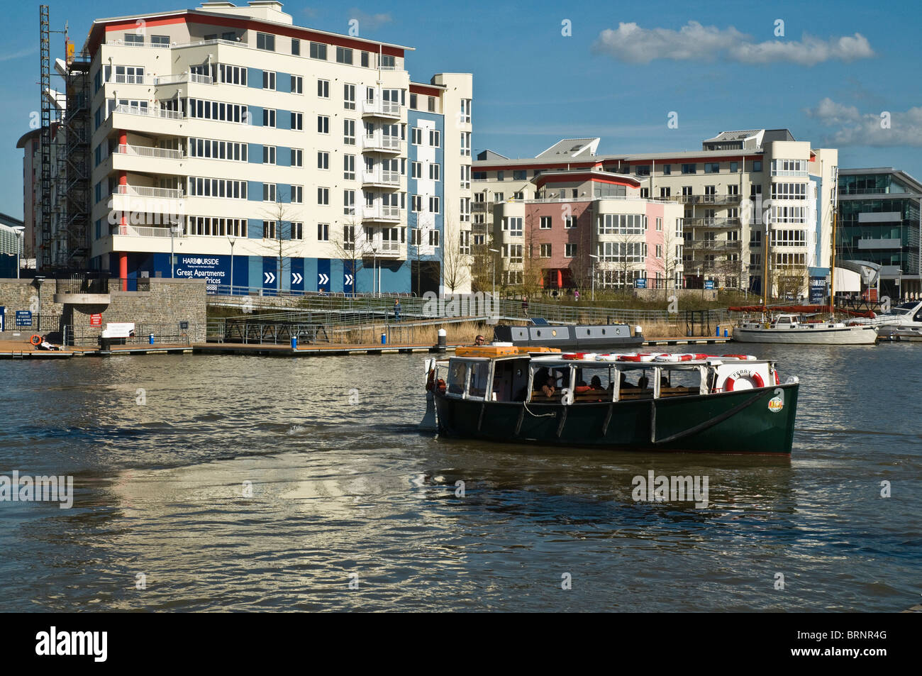 dh Port of Bristol BRISTOL DOCKS BRISTOL Ferryboat and luxury dockside