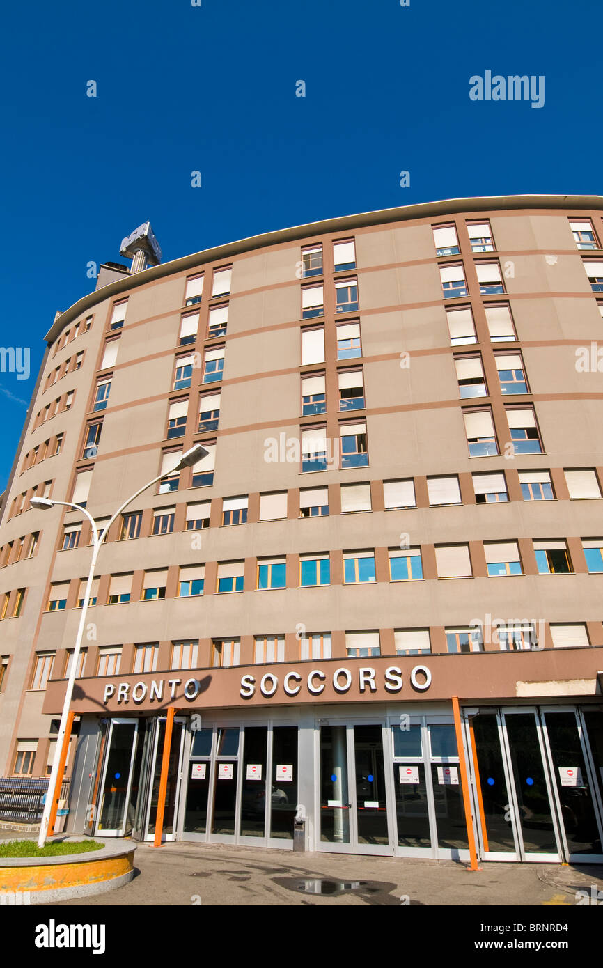 First aid, San Raffaele hospital, Milan, italy Stock Photo Alamy