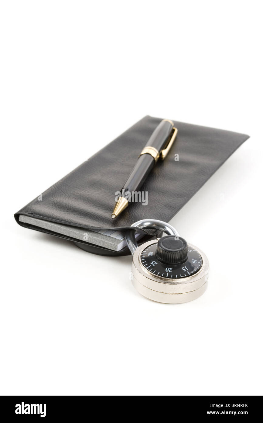 Checkbook and Lock, concept of Recession or Safety Stock Photo - Alamy