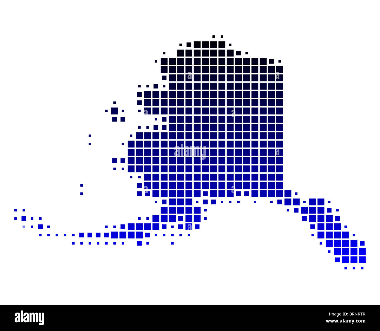 Map of Alaska Stock Photo Alamy