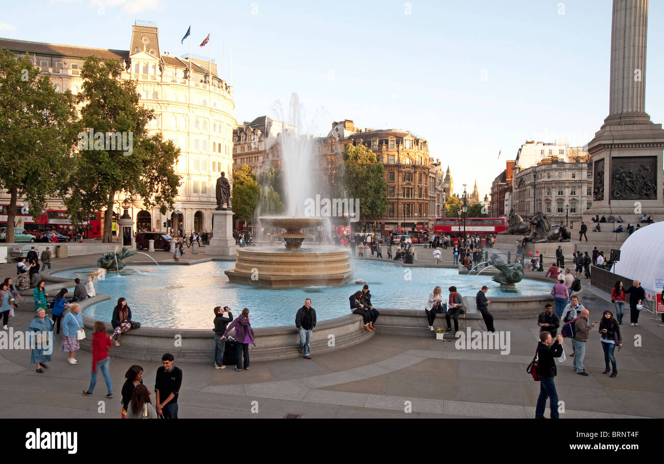 London Trafalgar square on a sunny afternoon Stock Photo
