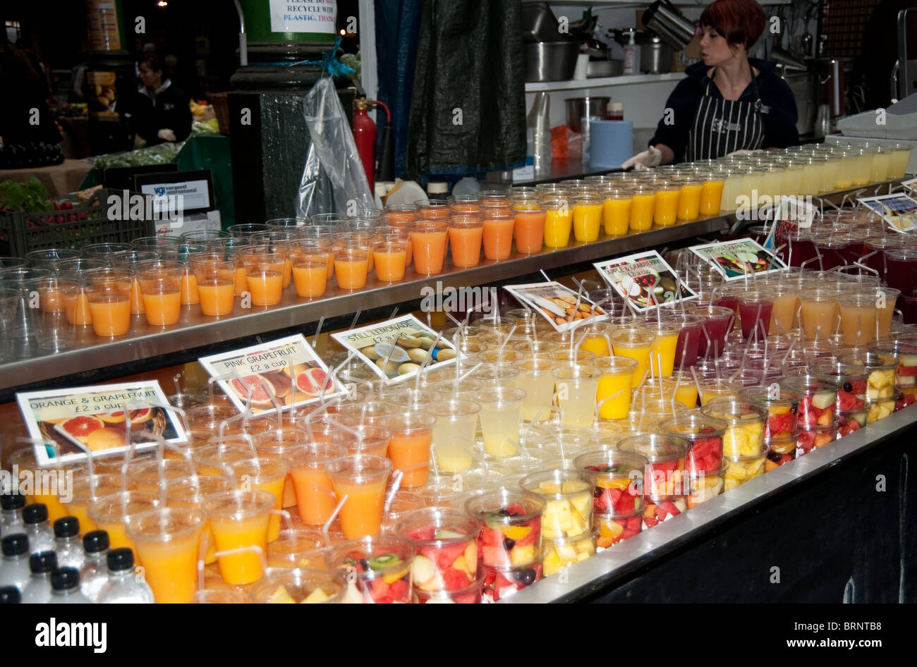 England, London, Borough Market, Juice Stall Stock Photo 31827580 Alamy