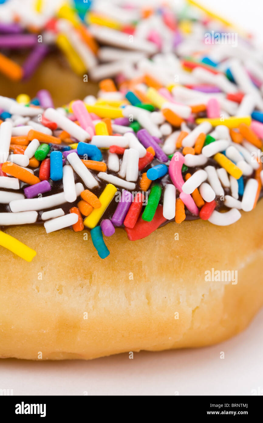 Donut with white background close up shot Stock Photo - Alamy