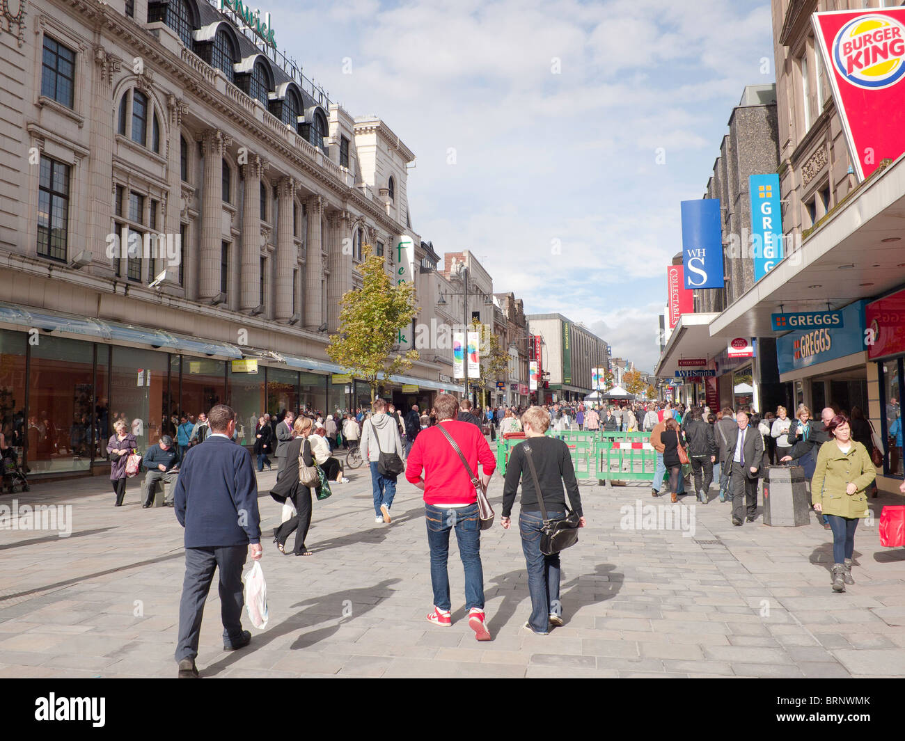 Northumberland Street a busy pedestrianised shopping street in the city centre Newcastle upon Northumberland Street a busy pedestrianised shopping street in the city centre Newcastle upon