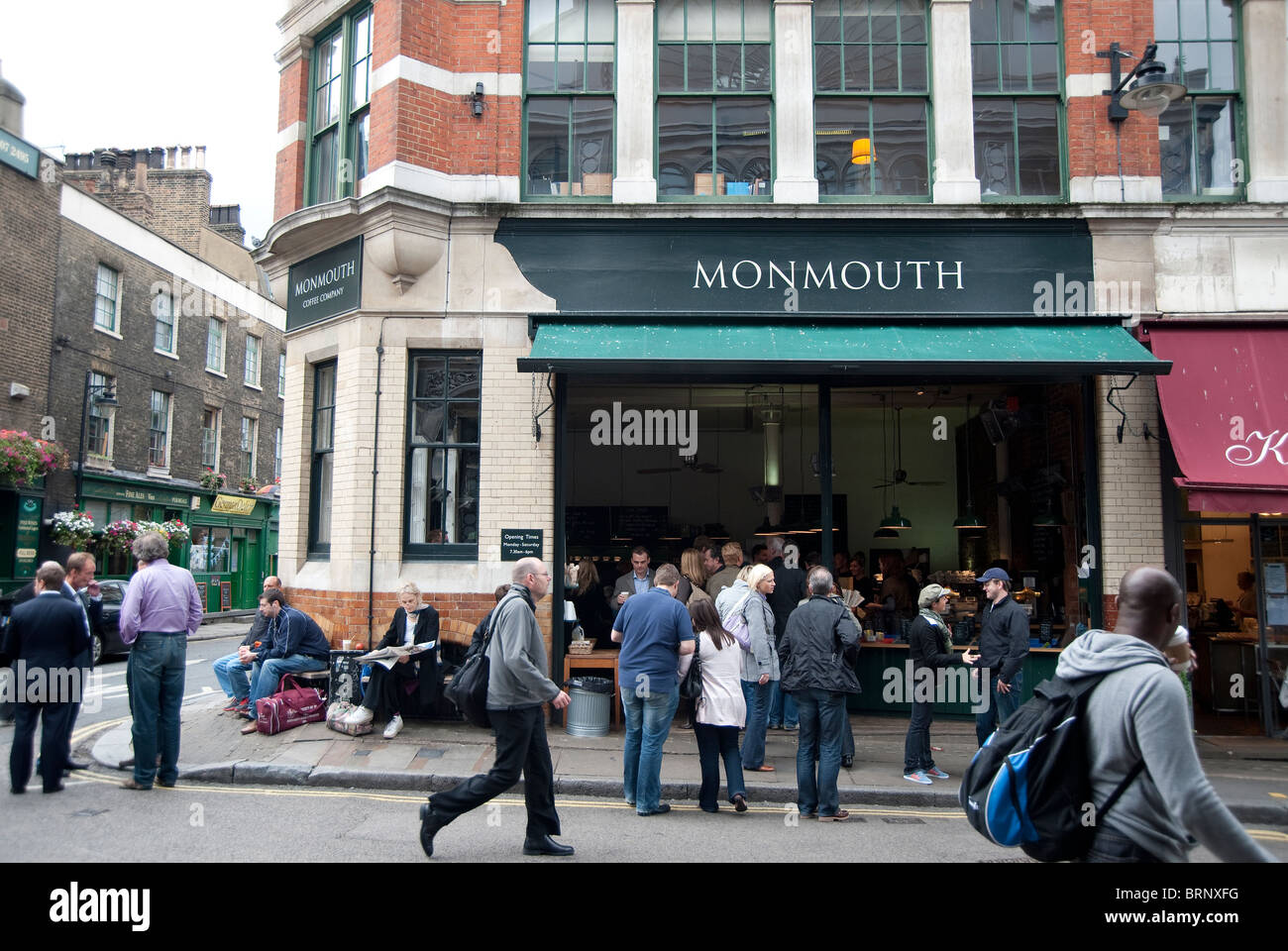 monmouth coffee in london southwark,, stoney street Stock Photo Alamy