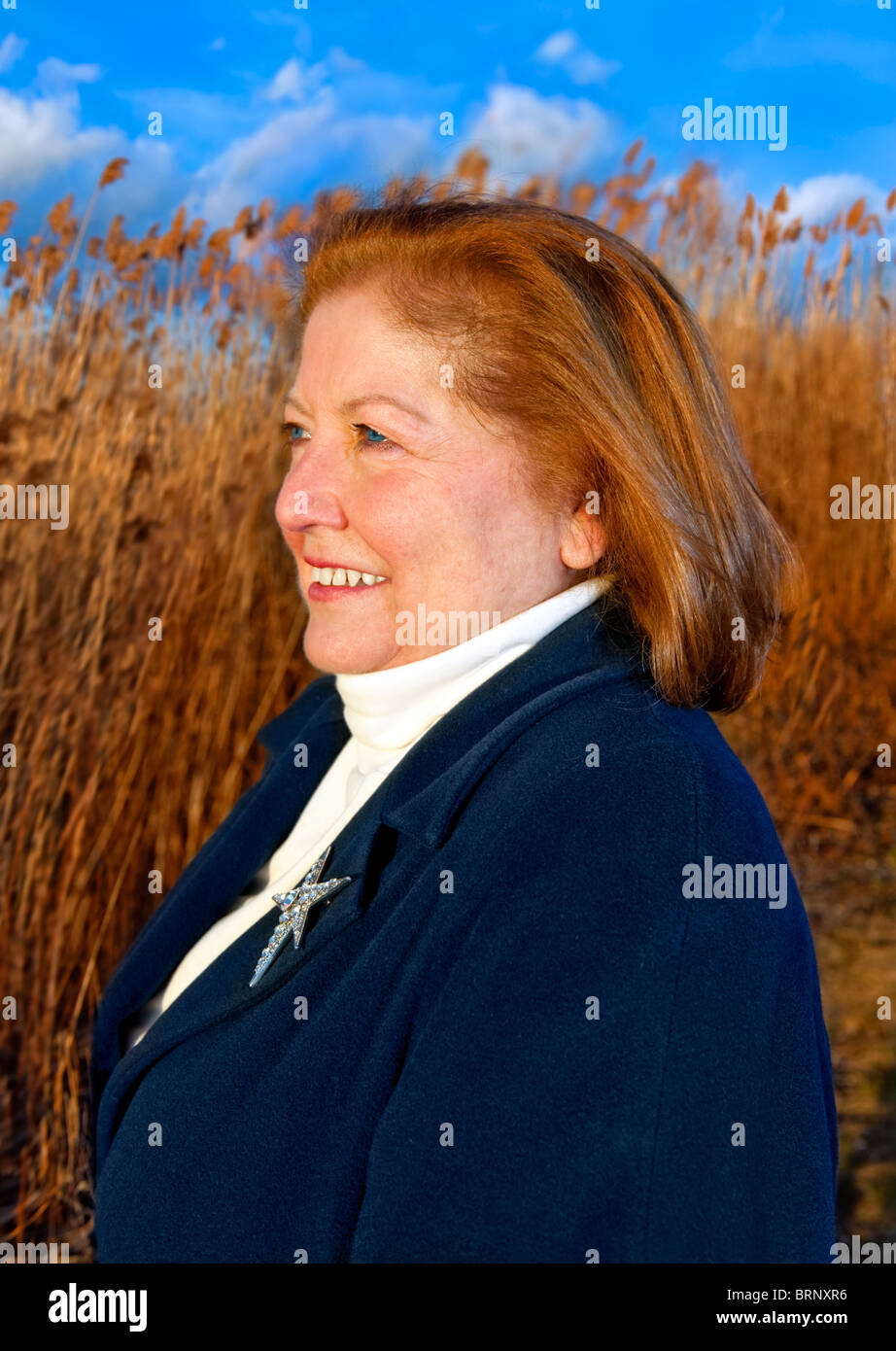 Redhead mature woman hi-res stock photography and images - Alamy