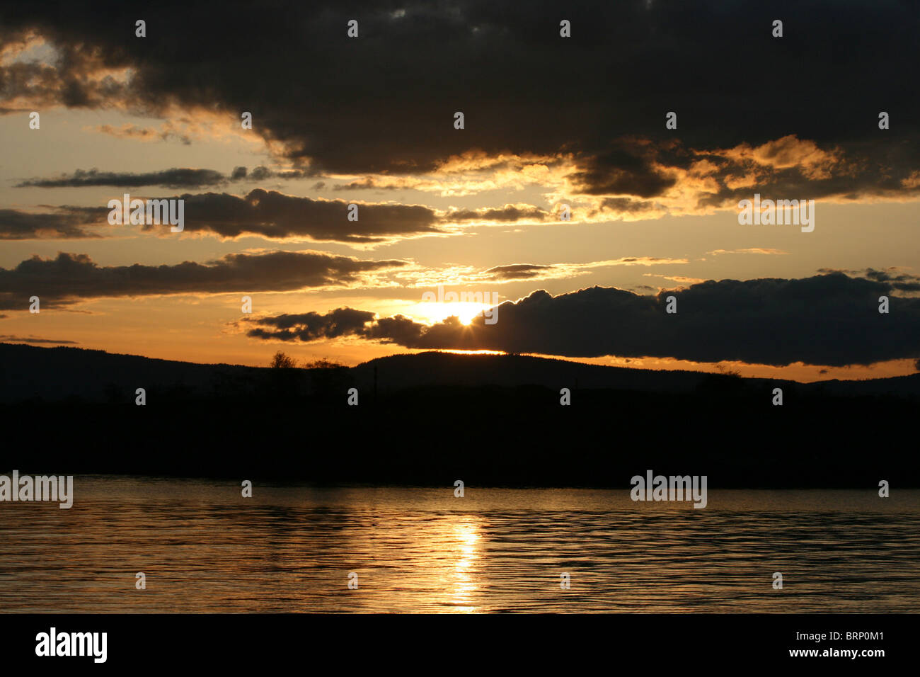 Maritime sunset clouds sea Stock Photo Alamy