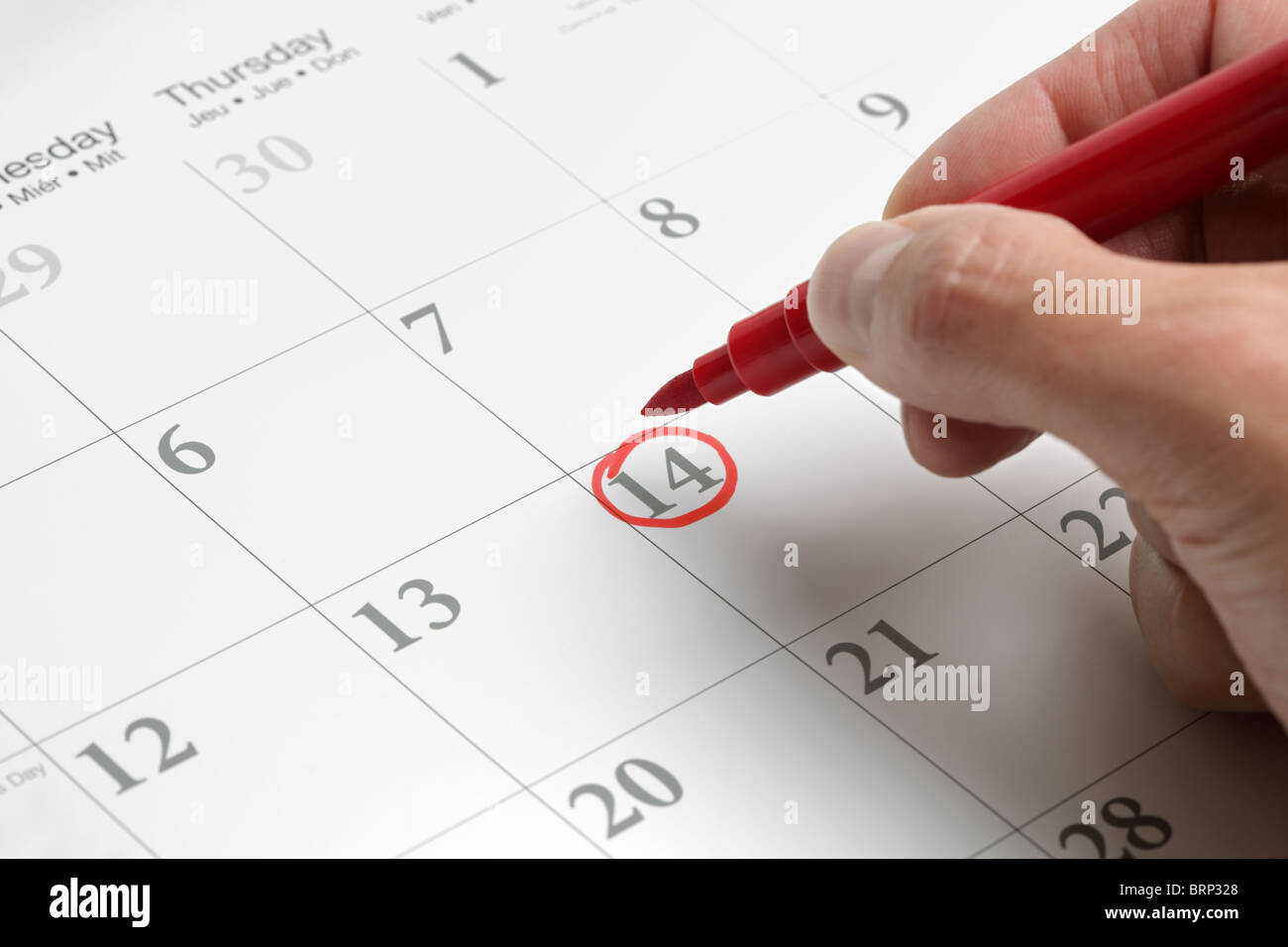 Important date Stock Photo