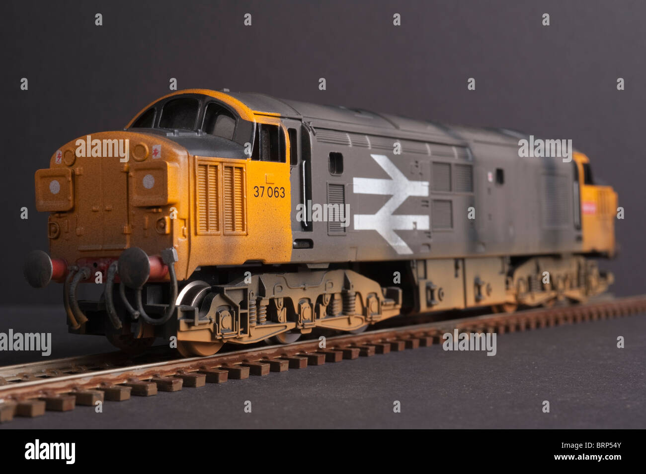 Class 37 Diesel Locomotive, Railfreight Sector livery, Large logo Stock Photo