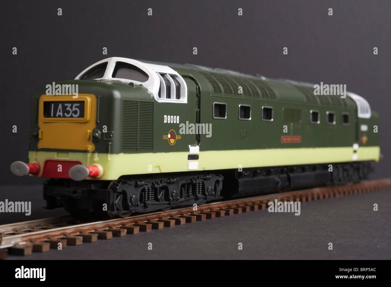 Class 55 diesel locomotive br green livery stock photo alamy