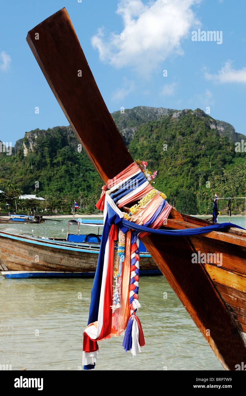 Detail of Long-tail boat Stock Photo - Alamy
