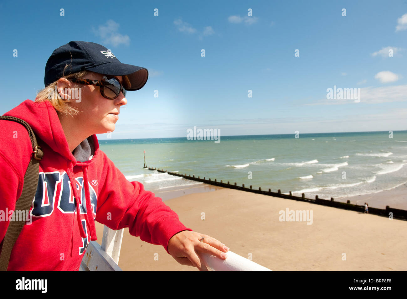 Outdoor portrait woman on beach hi-res stock photography and images - Alamy