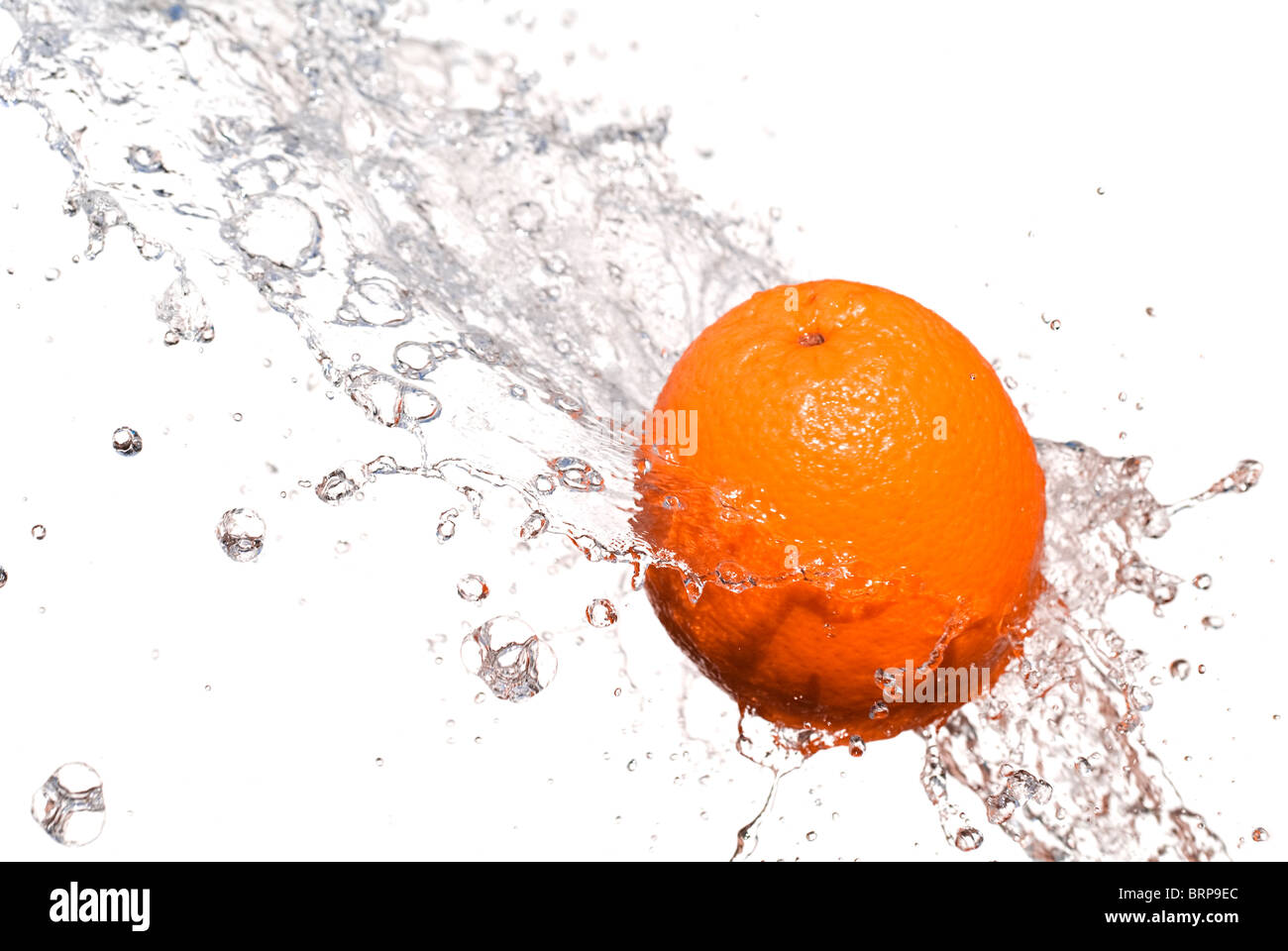 orange and splashes Stock Photo