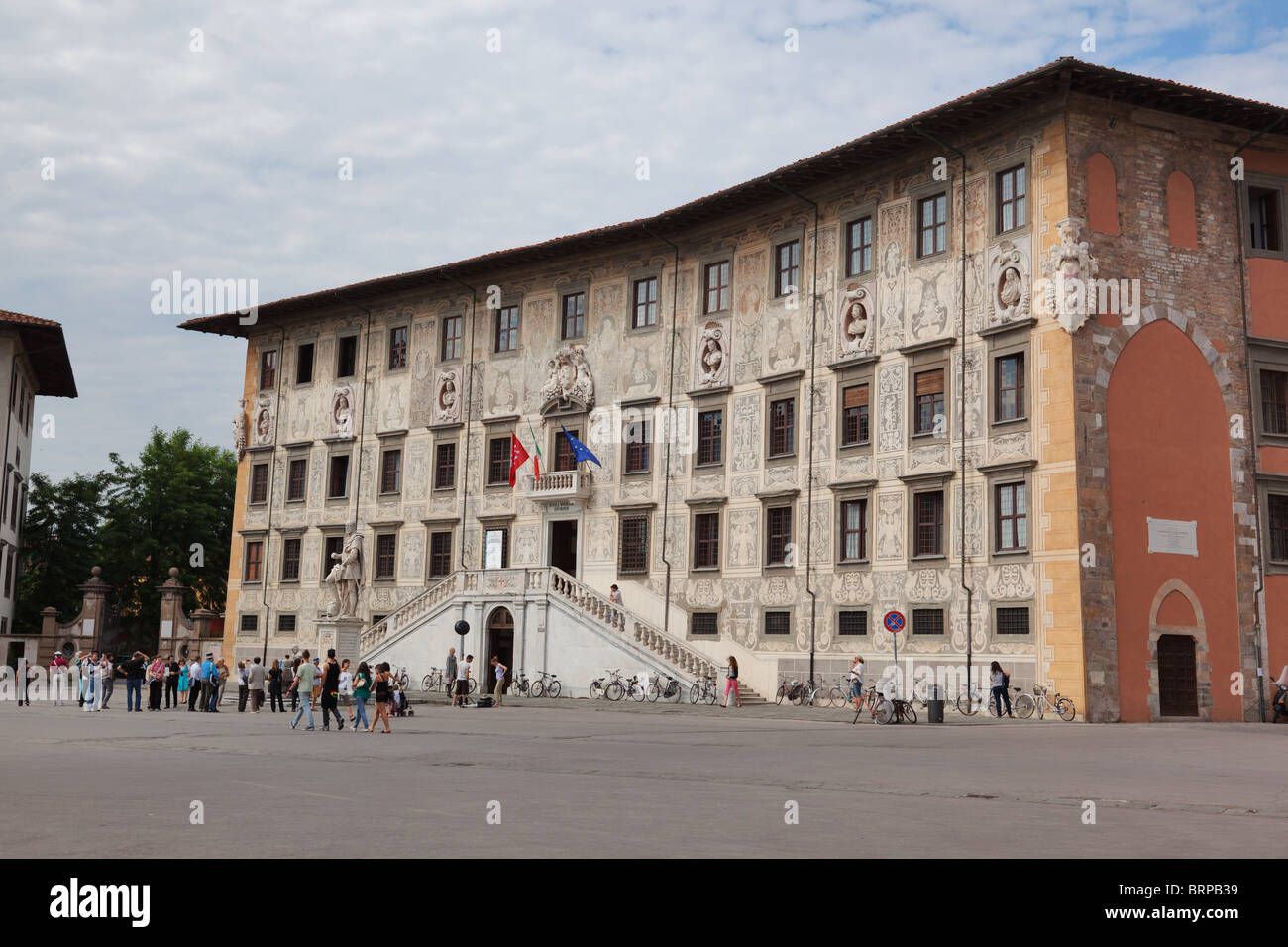 The Palazzo della Carovana building of the Scuola Normale Superiore di Pisa in the Piazza dei Cavalieri, Pisa, Italy Stock Photo