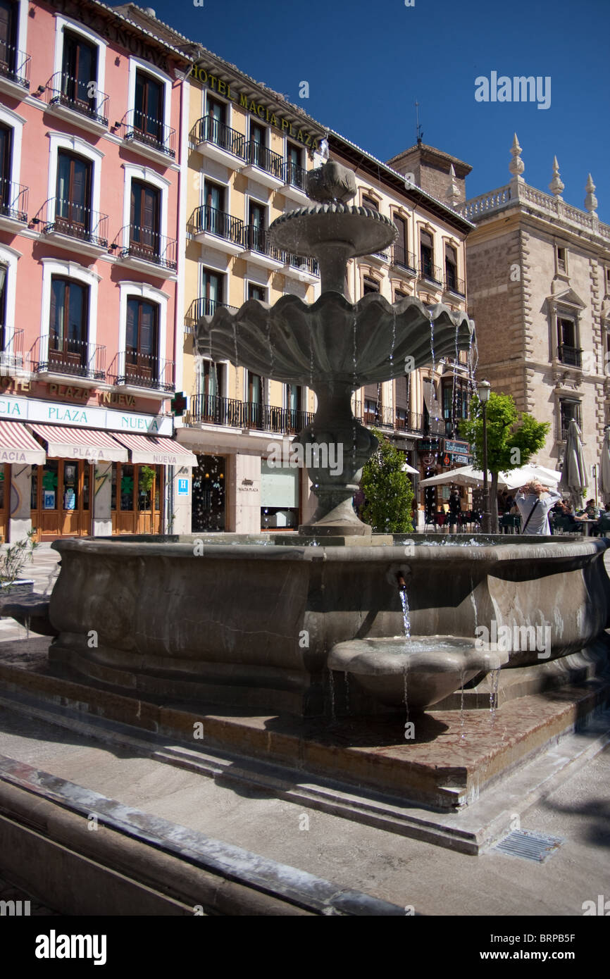 The Plaza Nueva in Granada, Spain Stock Photo