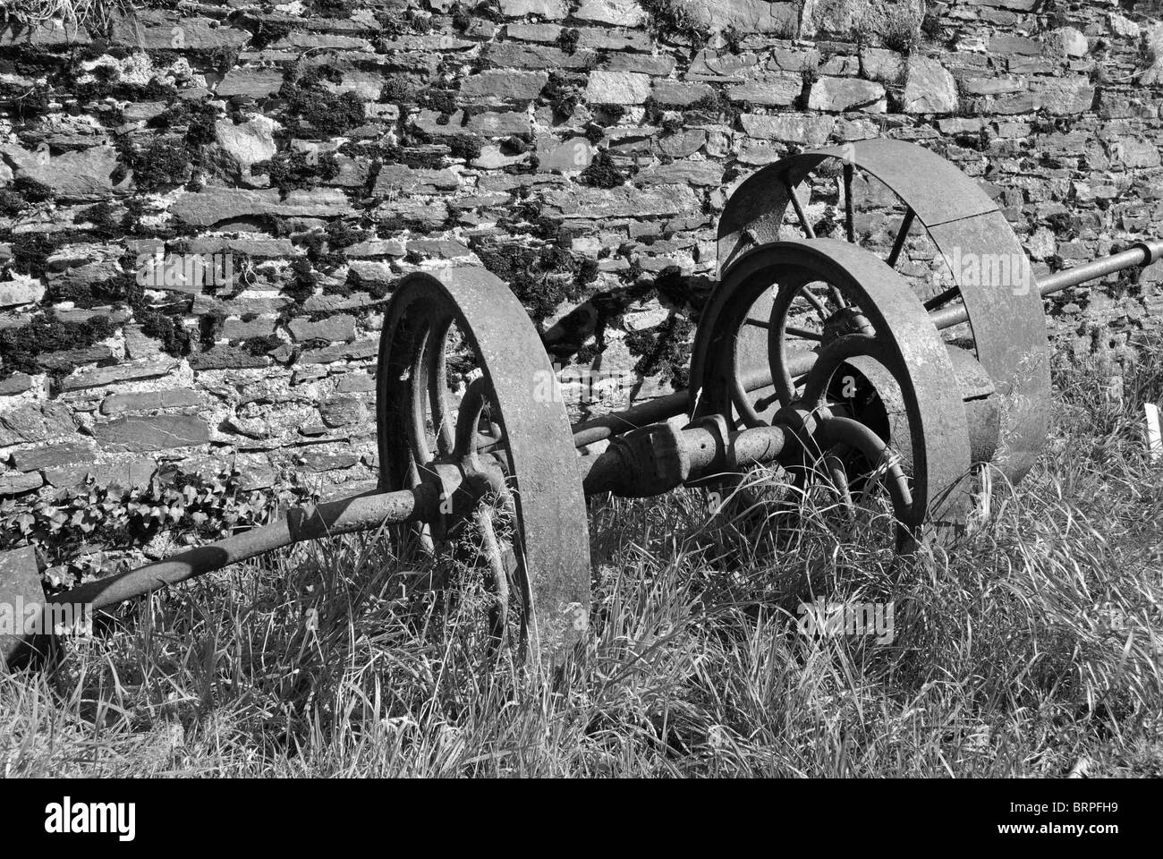 old vintage farm machinery Stock Photo