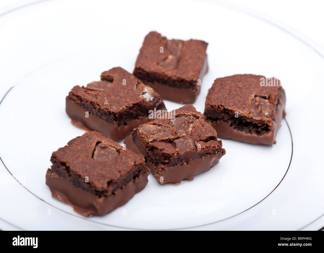 chocolate brownies Stock Photo